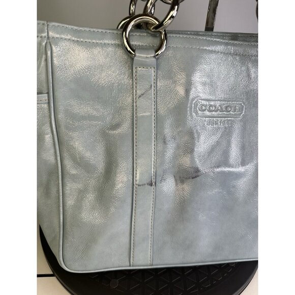 Coach Purse Gallery Eastwest  Tote B0973-F12839 Classic Beauty Chambray Blue - Picture 2 of 11